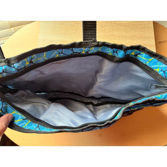 Stroller Organizer Bag – Blue Geometric Pattern - Picture 8 of 10